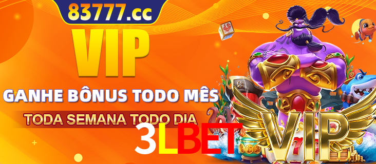 Banner promocional do 3LBET oferecendo 100% de recompensas adicionais contínuas para quem fizer o login diário (Daily sign-in), com um mascote de coelho.